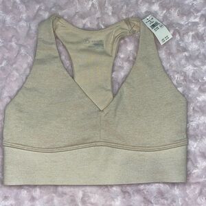 Offline By Aerie Beige The Hugger Stretch Medium Support Sports Bra XXS NWT
